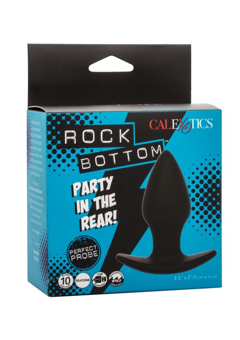 Rock Bottom Perfect Rechargeable Silicone Probe-Black