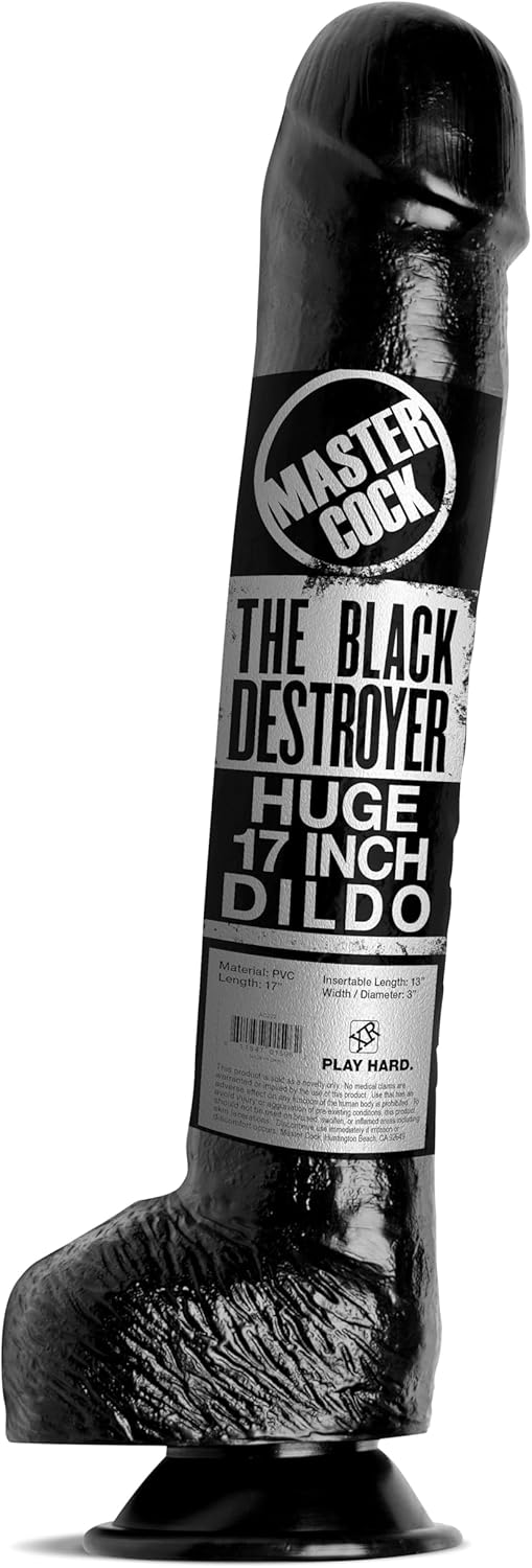 Master Cock The Black Destroyer Huge 16” Dildo