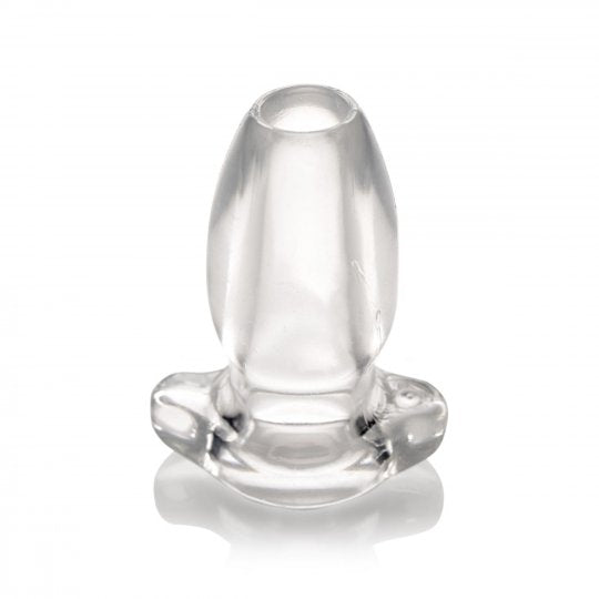 Master Series Peep Hole Clear Hollow Anal Plug (Choose Size)