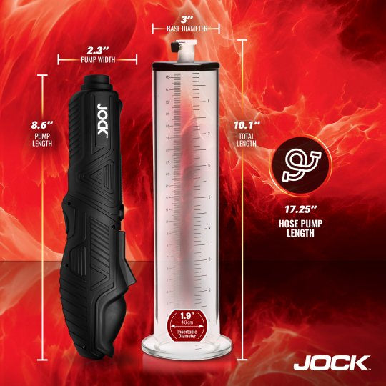 Jock Power Pumper Automatic Penis Pump with Cylinder