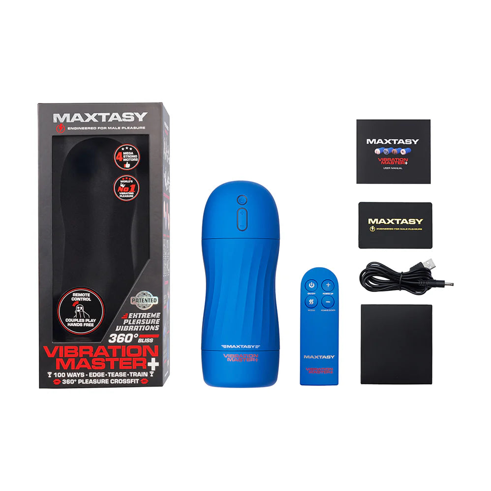 Maxtasy Vibration Master Realistic with Remote Nude Plus