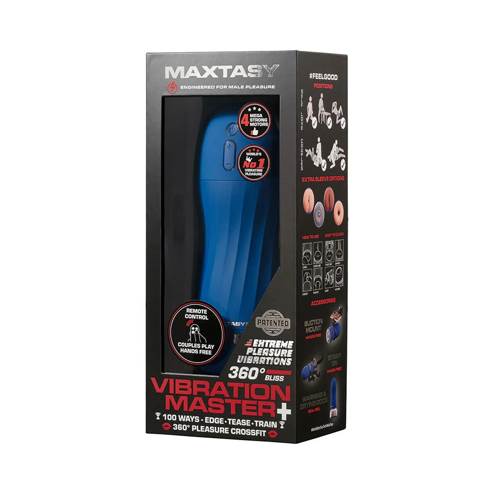 Maxtasy Vibration Master Realistic with Remote Nude Plus