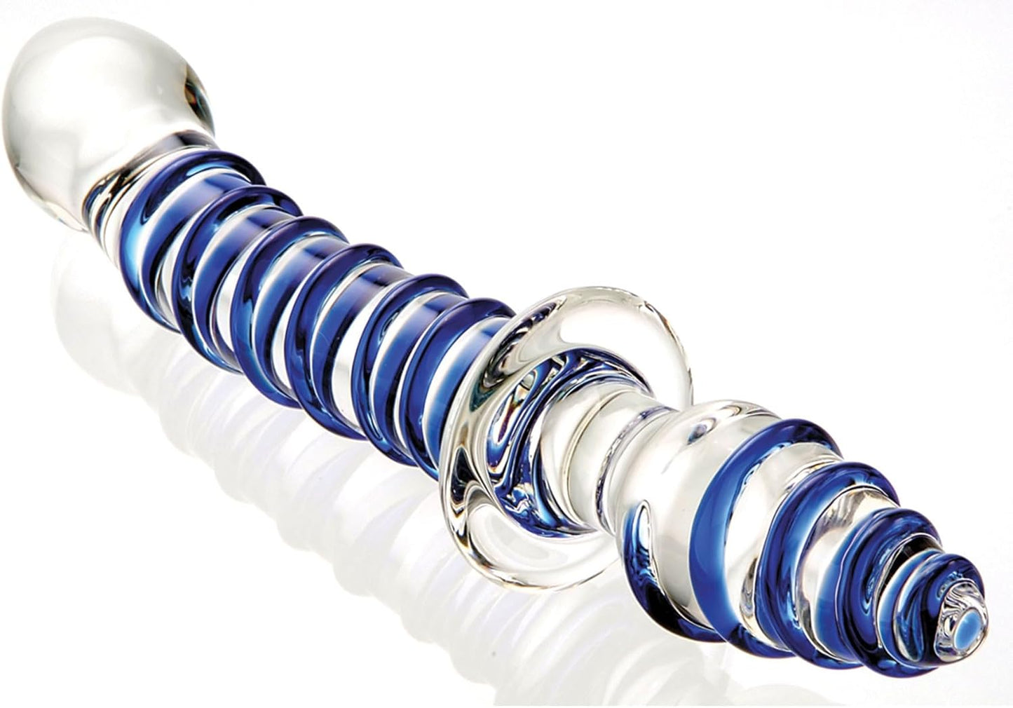 Adam & Eve 9” Twisted Love Double Ended Glass Dildo