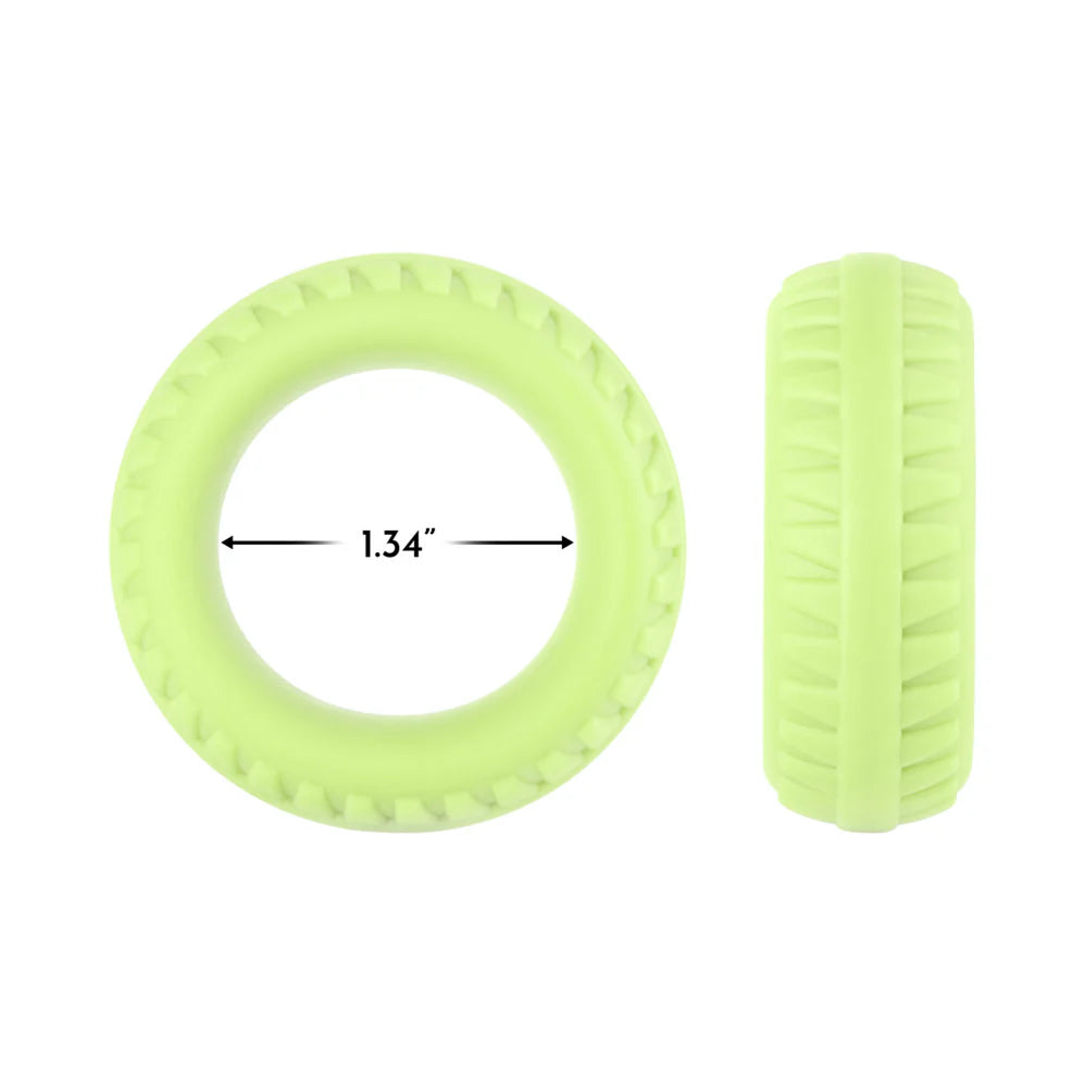 Forto F-12 Liquid Silicone Cockring 35mm Glow
