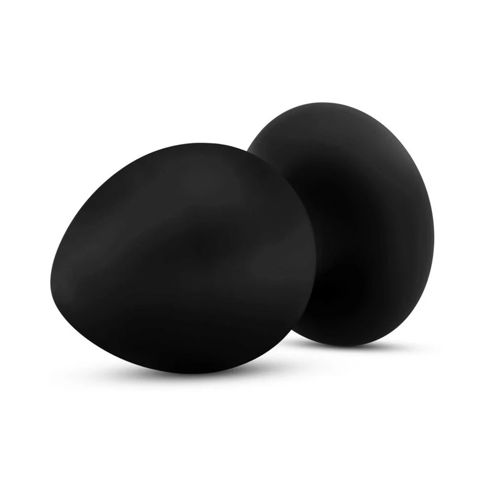 Anal Adventures Platinum Silicone Anal Stout Plug Large Black