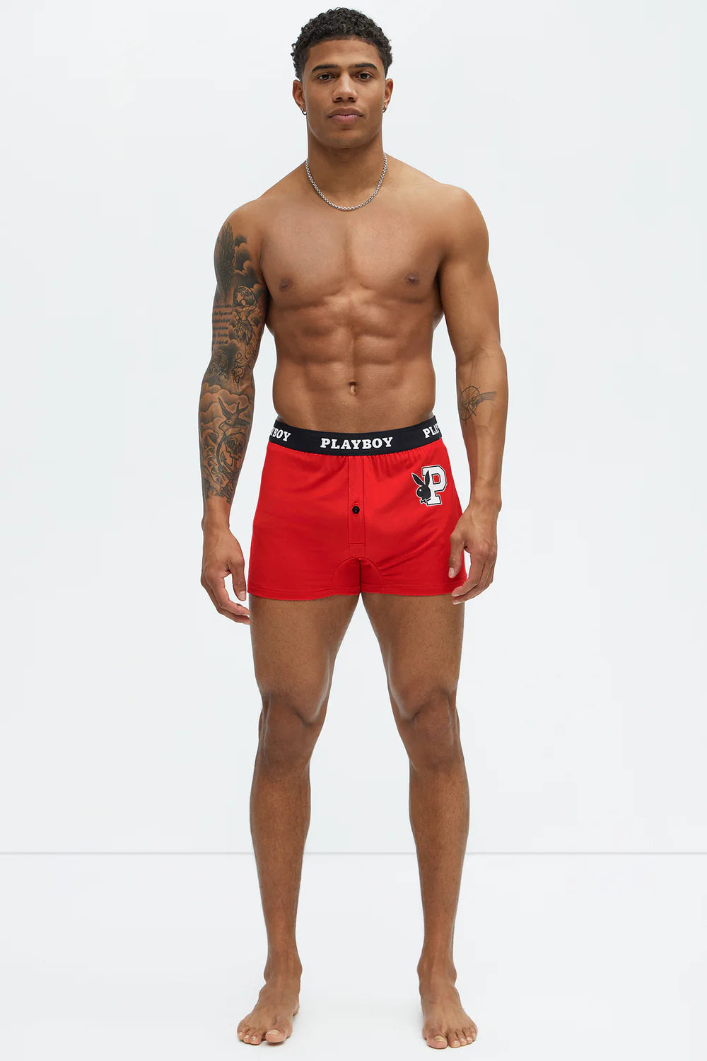 Playboy Mens Varsity Boxer Briefs (Choose Color)