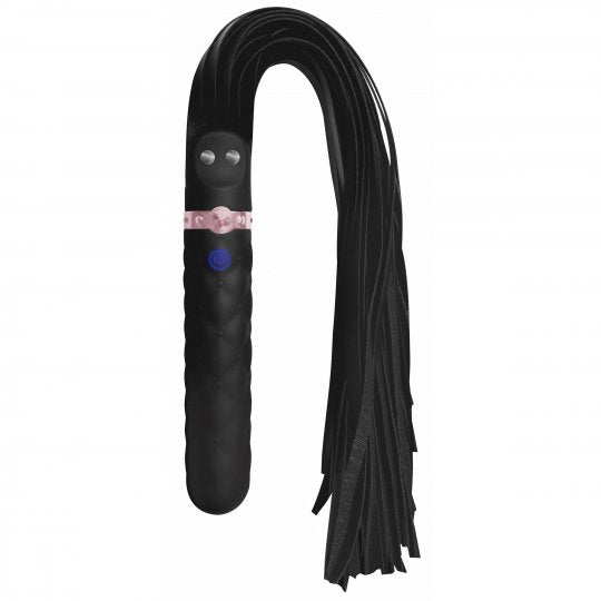 Master Series 9X Vibrating Silicone Dildo Flogger