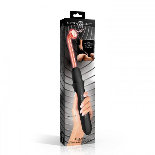 Master Series Elektra Rechargeable E-Stim Wand Blk