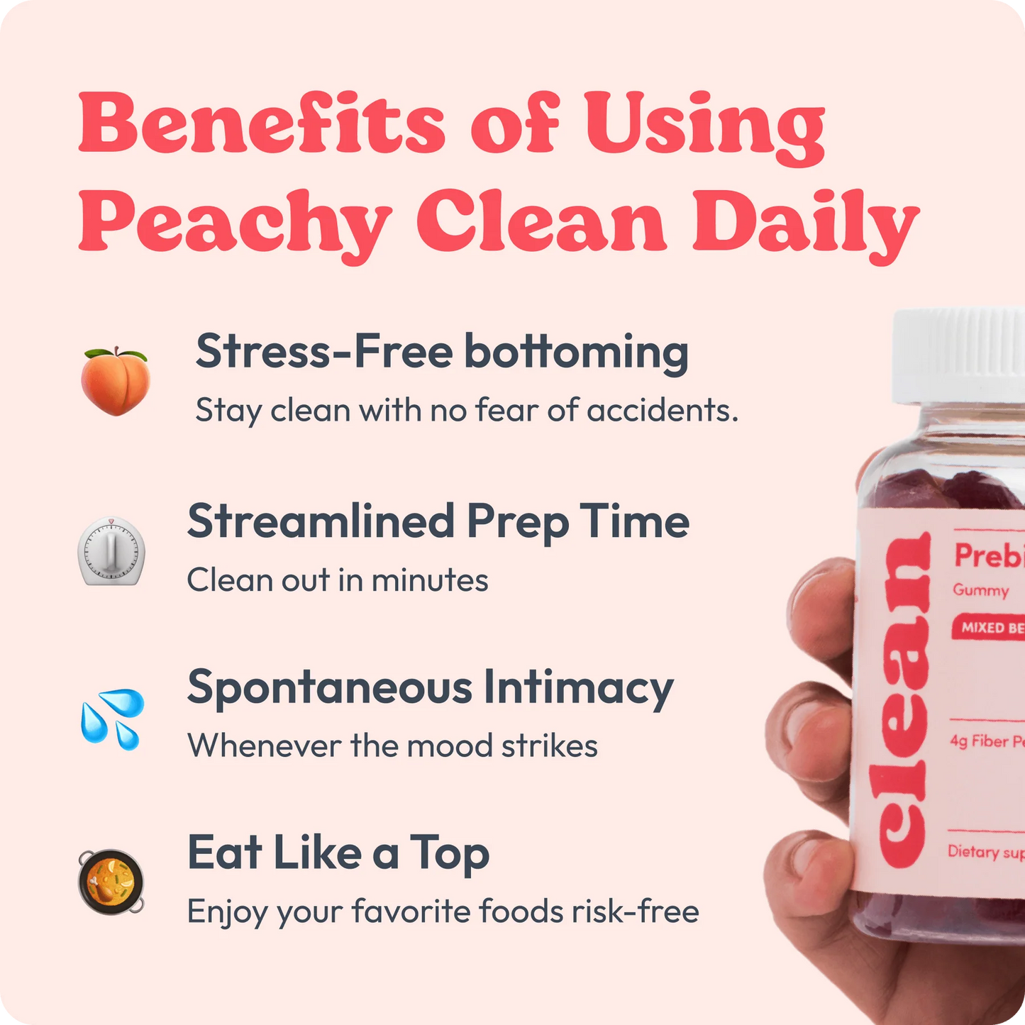 Peachy Clean Fiber Gummies