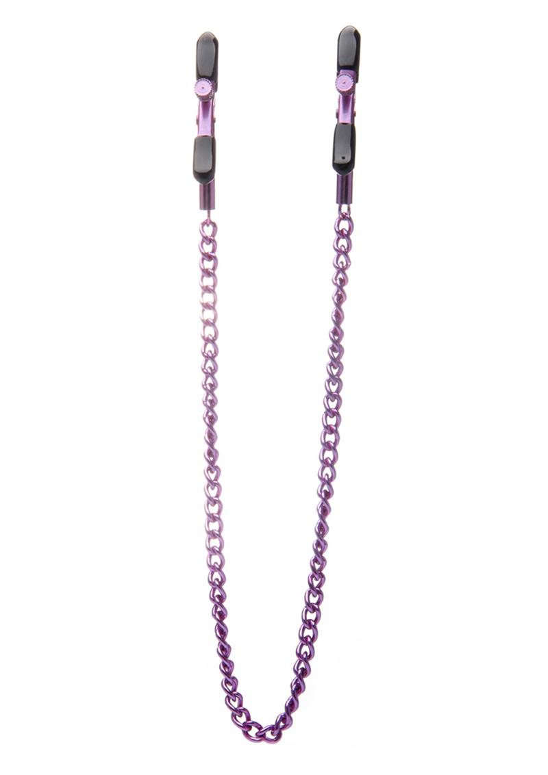 Ouch! Adjustable Nipple Clamps-Purple