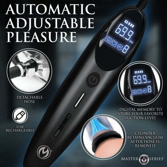 Master Series Rosebud Driller Deluxe Set Vibrating Silicone Rosebud Pump
