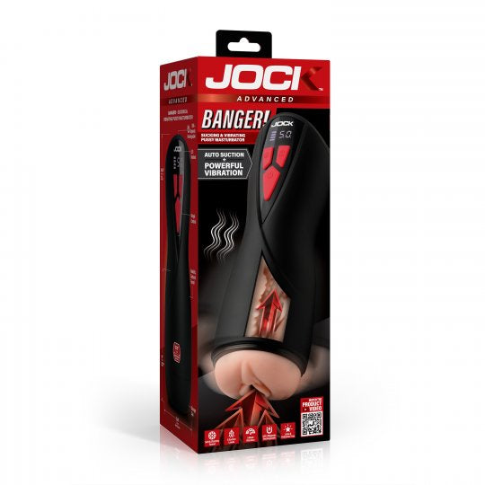 Jock Banger Sucking and Vibrating Pussy Masturbator