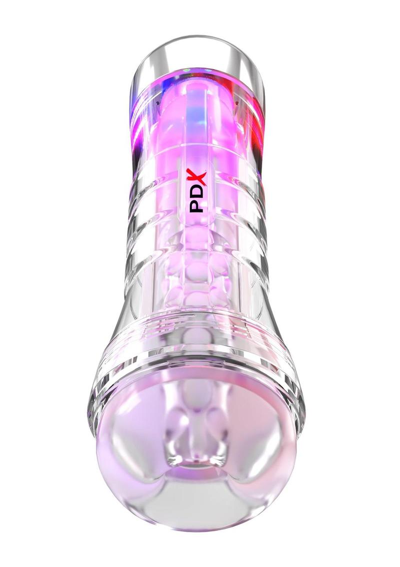 PDX Elite ViewTube XXL See-Thru EZ-Grip LED Stroker- Clear