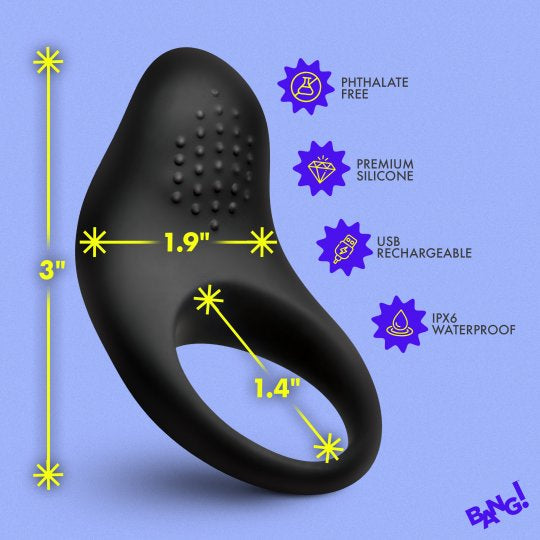 Bang Vibrating Silicone Cock Ring