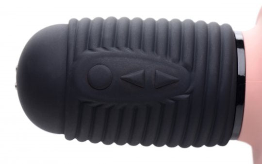 Power Pounder Vibrating and Thrusting Silicone Dildo-Light