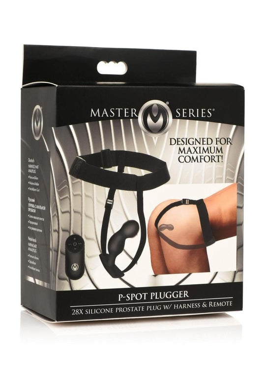 Master Series P-Spot Plugger 28X Rechargeable Silicone Prostate Plug
