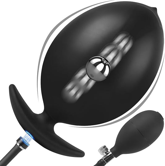 AMPLPUMP Magnetic Inflatable Butt Plug Large