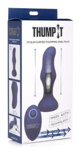 Thump It 7X Slim Curved Thumping Anal Plug