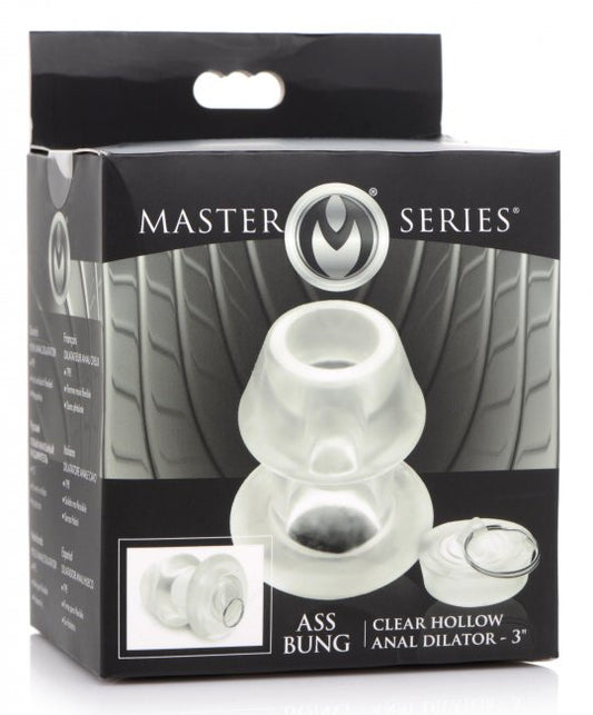 Master Series Ass Bung Clear Hollow Anal Dilator