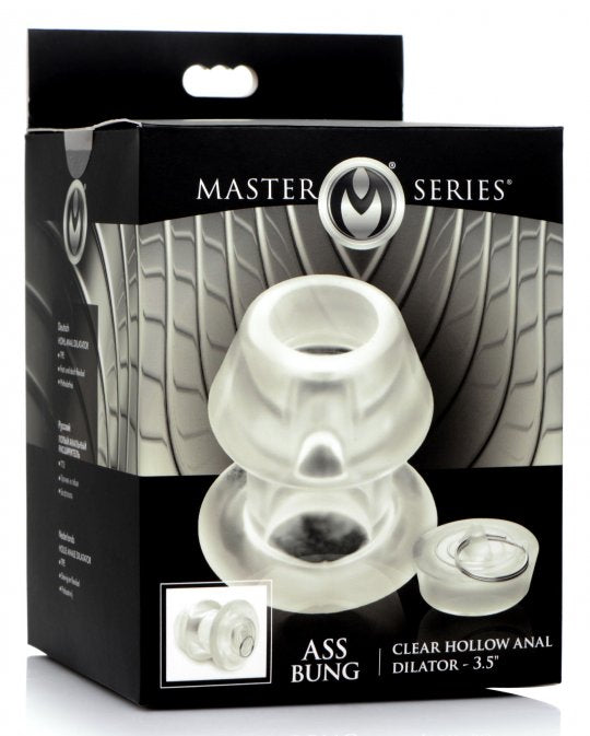 Master Series Ass Bung Clear Hollow Anal Dilator