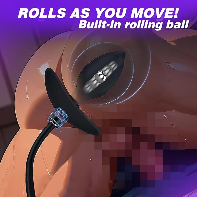 AMPLPUMP Magnetic Inflatable Butt Plug Large