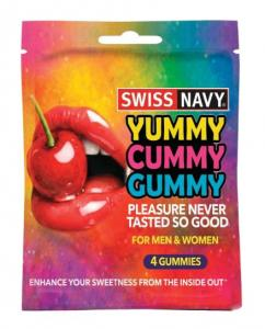 Swiss Navy Yummy Cummy Gummy~4 Count  (In Stock May 29th)