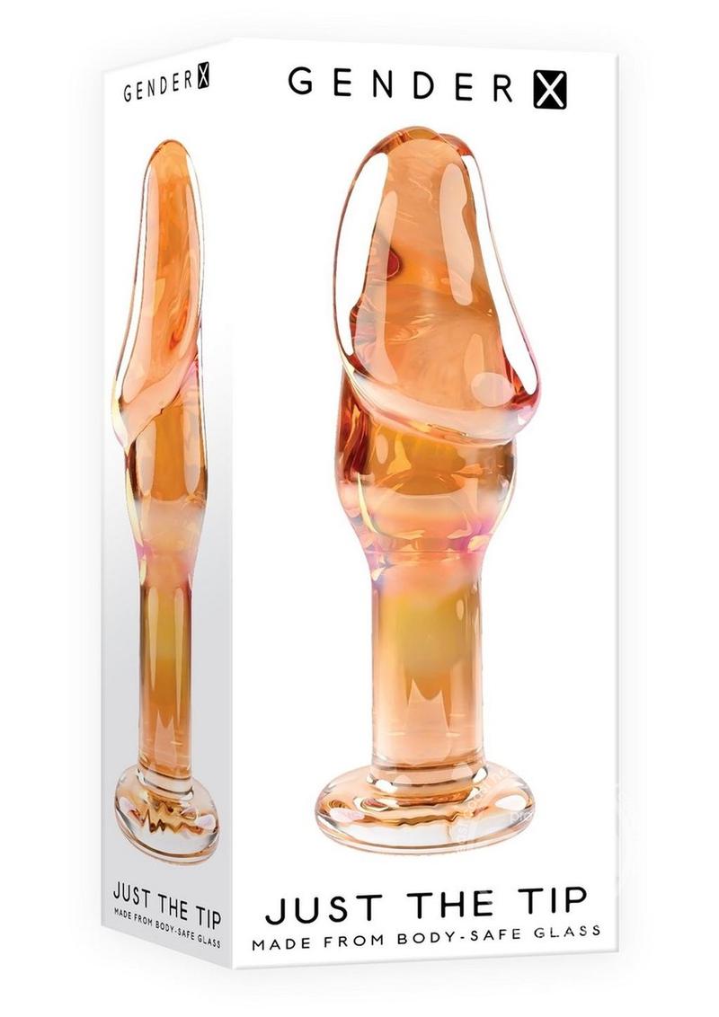 Gender X Just The Tip Glass Dildo-Multicolor