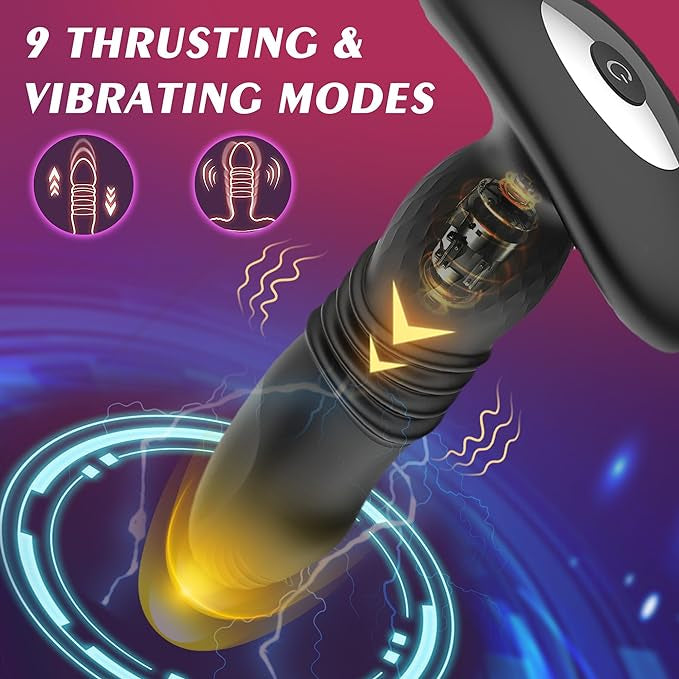 Lovekil Vibrating and Thrusting Butt Plug with Remote