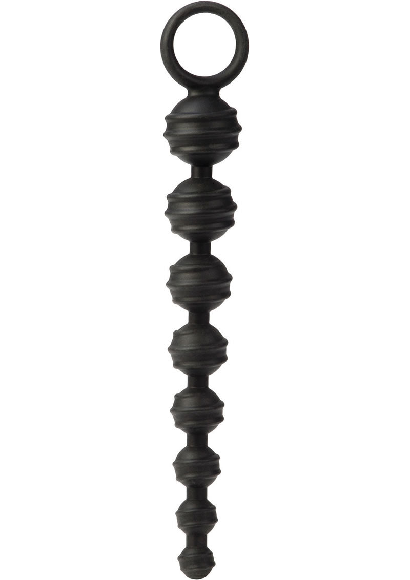 Colt Power Drill Silicone Anal Beads- Black