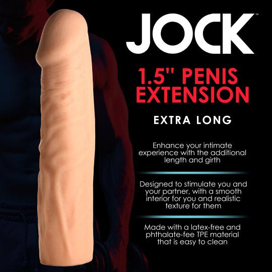 Jock Extra Long Penis Extension-Medium (Choose Size)