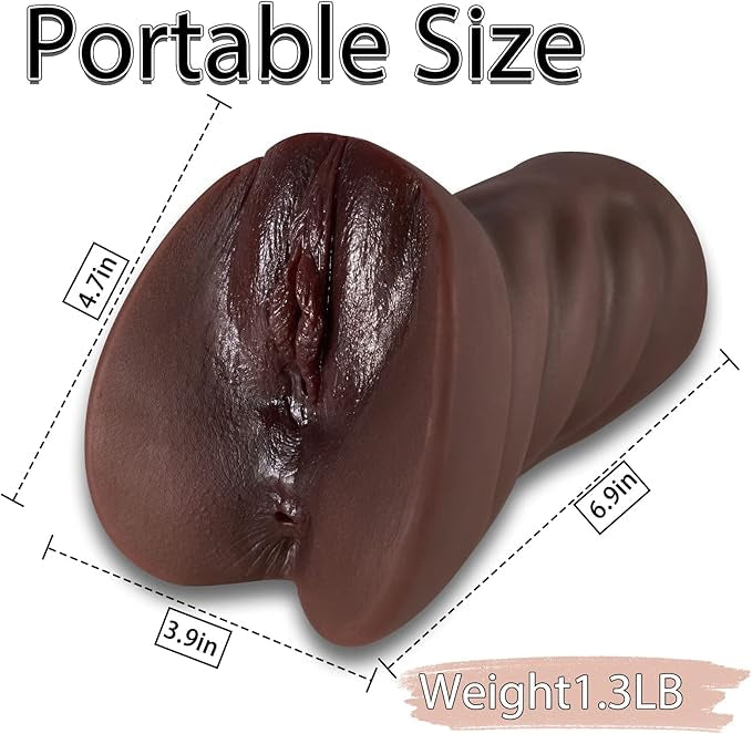 Goyha 2 in 1 Brown Pocket Pussy Masturbator