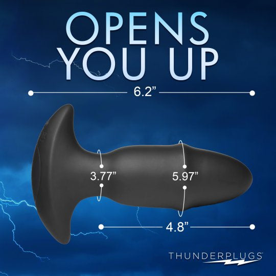 Thunderplugs 10X Sliding Ring Silicone Missile Plug with Remote