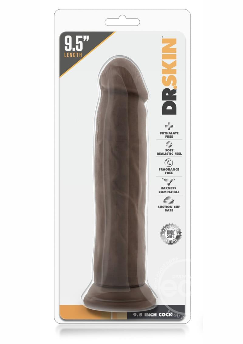 Dr. Skin Silver Collection Dildo 9.5” (Choose Color)