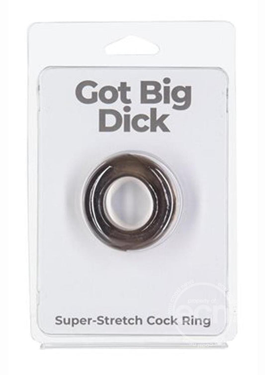 Got Big D Super-Stretch Cock Ring- Black