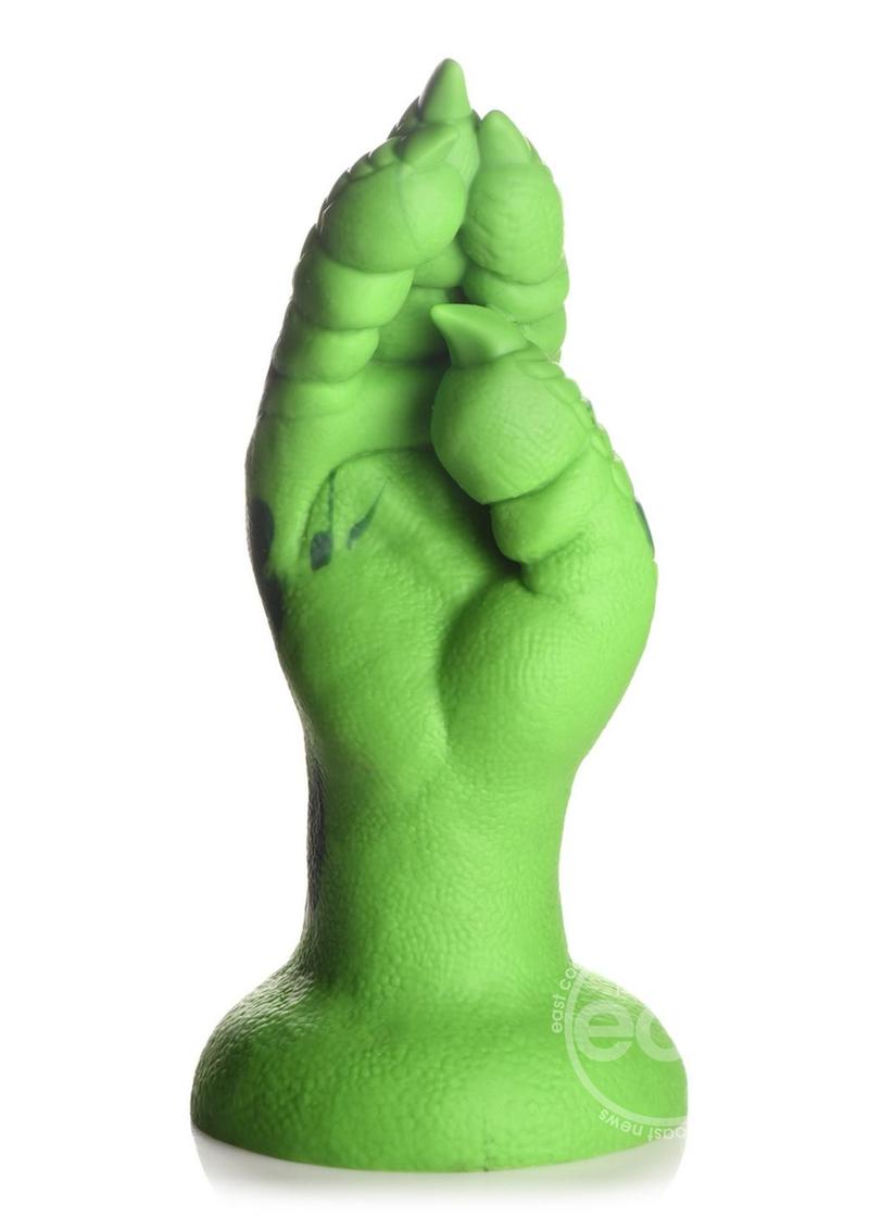 Creature Cocks Raptor Claw Fisting Silicone Dildo-Green