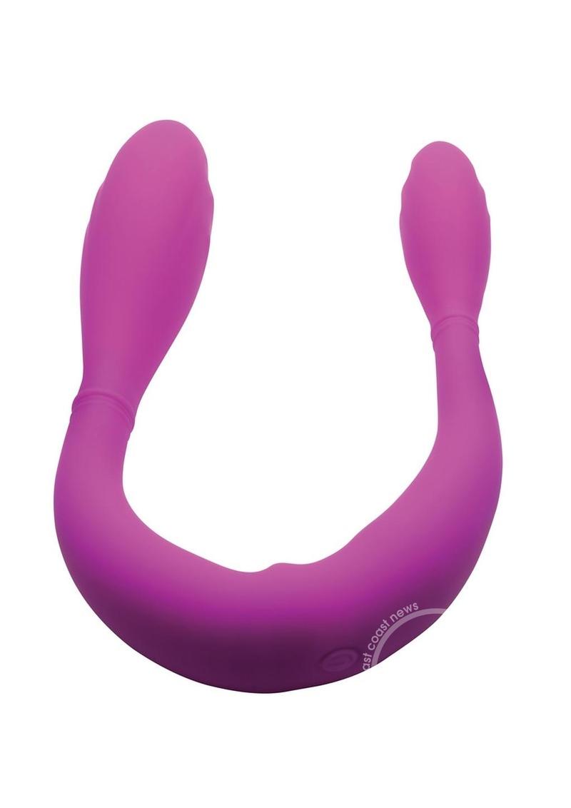 Inmi Double Thump 7X Flexible Rechargeable Silicone Dual Dildo-Pink