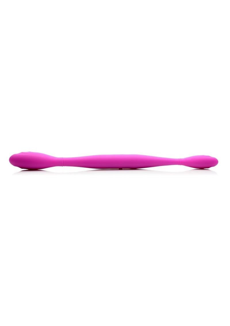 Inmi Double Thump 7X Flexible Rechargeable Silicone Dual Dildo-Pink