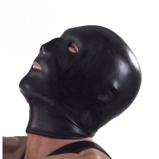 Black Hood with Eye Mouth and Nose Holes-Mask