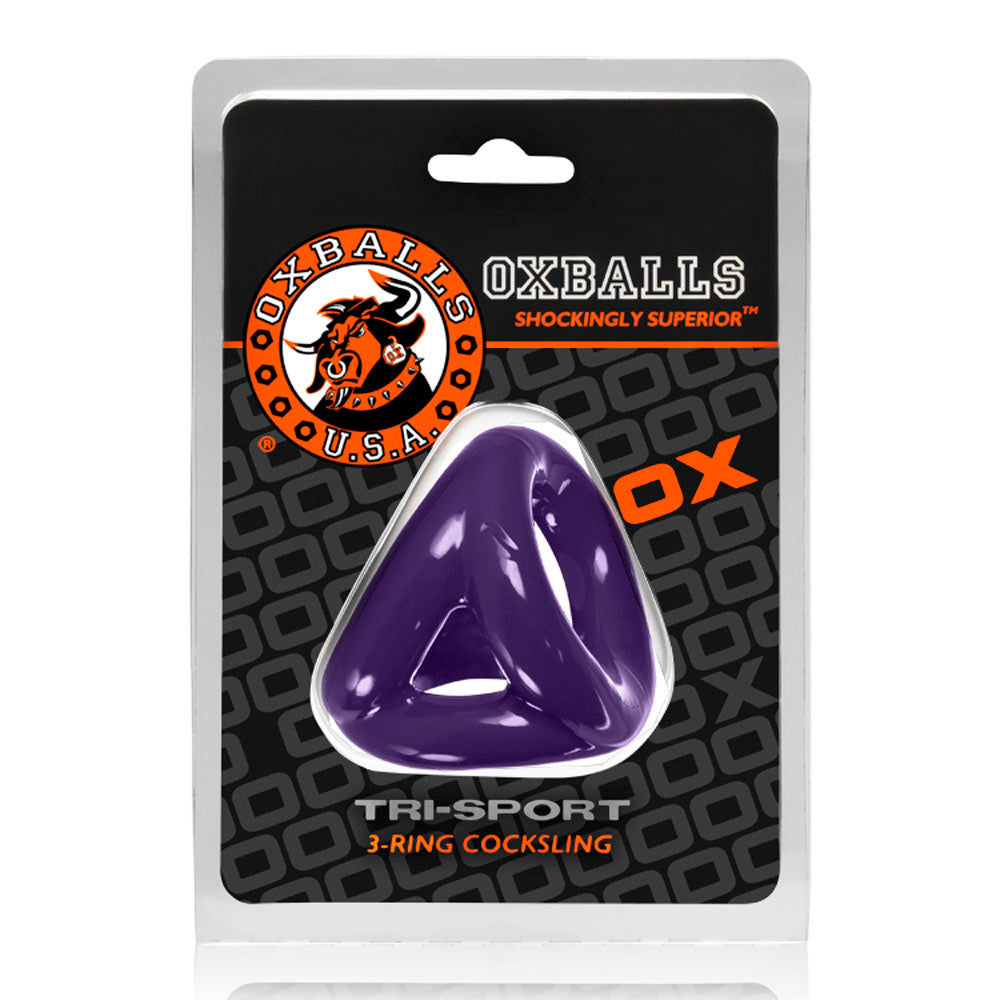 Oxballs Atomic Jock Tri-Sport 3-Ring Cocksling (Choose Color)