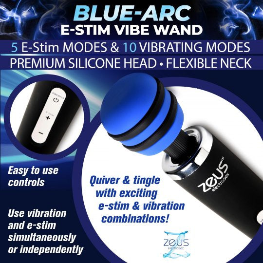 Zeus Blue-Arc E-Stim Vibrating Wand