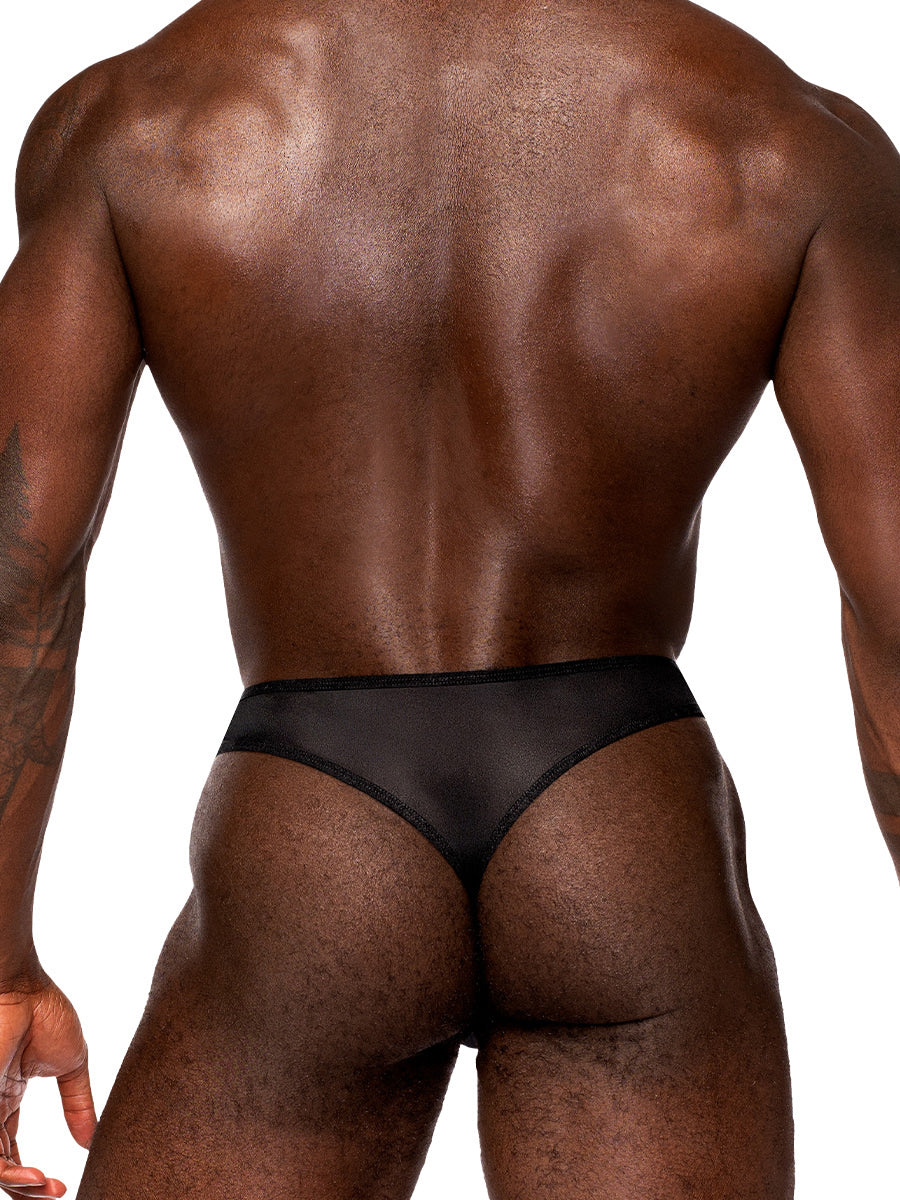 Male Power Sassy Lace-Open Ring Thong- Large/XL