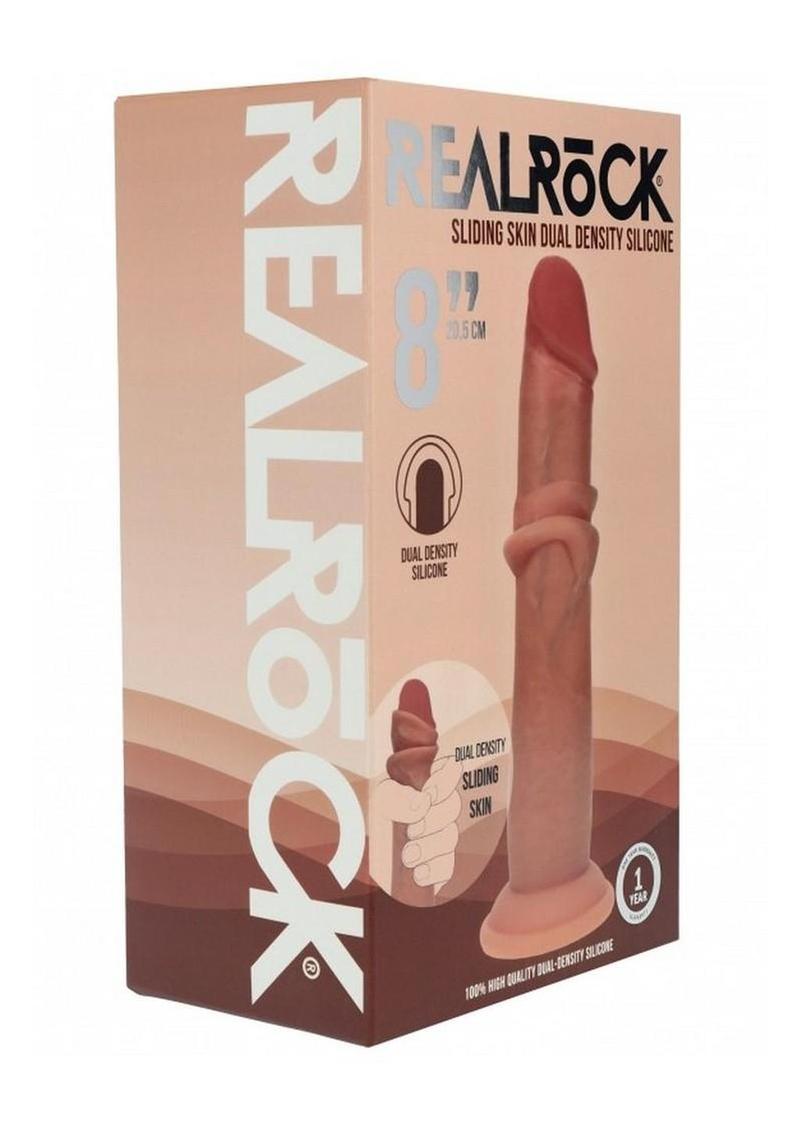 Realrock Dual Layered Silicone Realistic Sliding Skin Dildo (Choose Color) Coming Soon