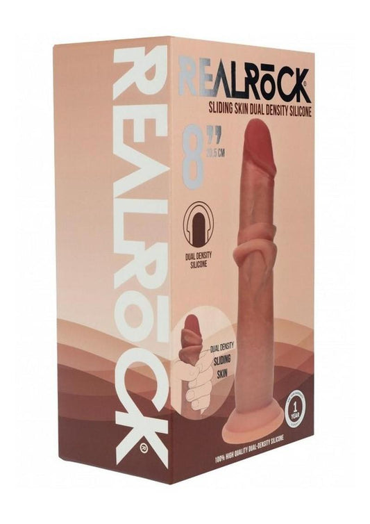 Realrock Dual Layered Silicone Realistic Sliding Skin Dildo (Choose Color) Coming Soon