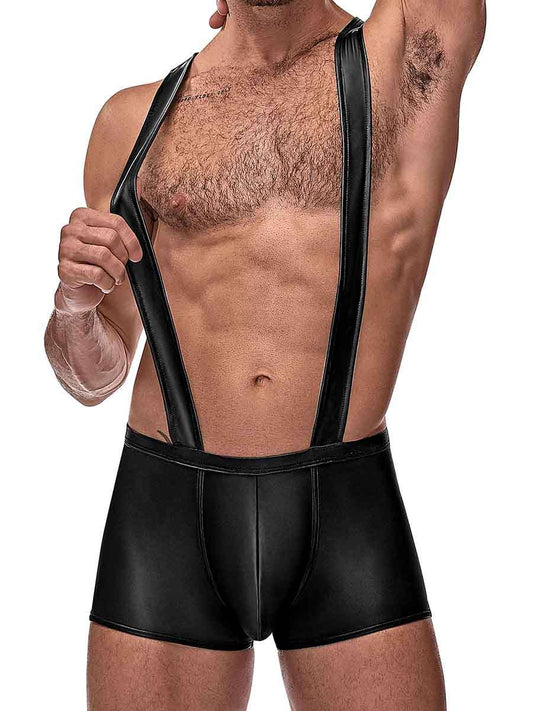 Male Power Cage Matte Cage Back Singlet- Large/XL- Black