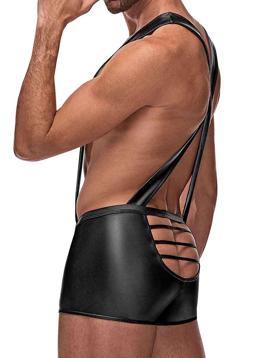 Male Power Cage Matte Cage Back Singlet- Large/XL- Black