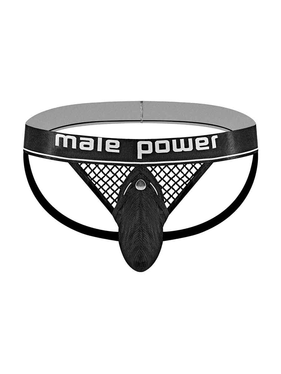 Male Power Cock Pit Cock Ring Jock- S/M- Black