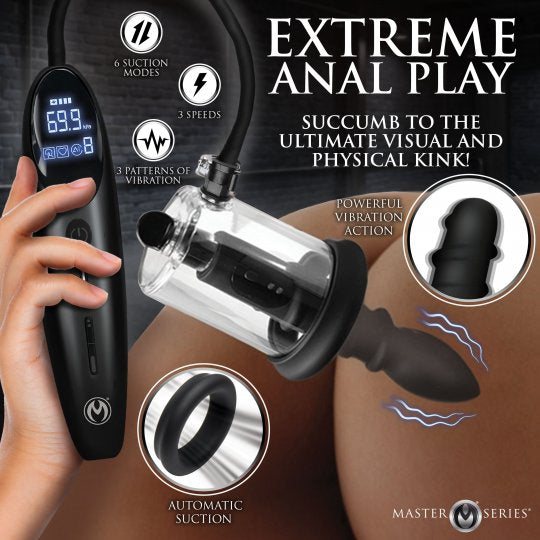 Master Series Rosebud Driller Deluxe Set Vibrating Silicone Rosebud Pump (In Stock June 17th)