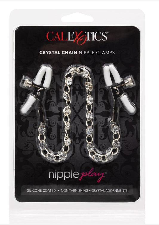 Calexotics Nipple Play Crystal Chain Nipple Clamp Adjustable