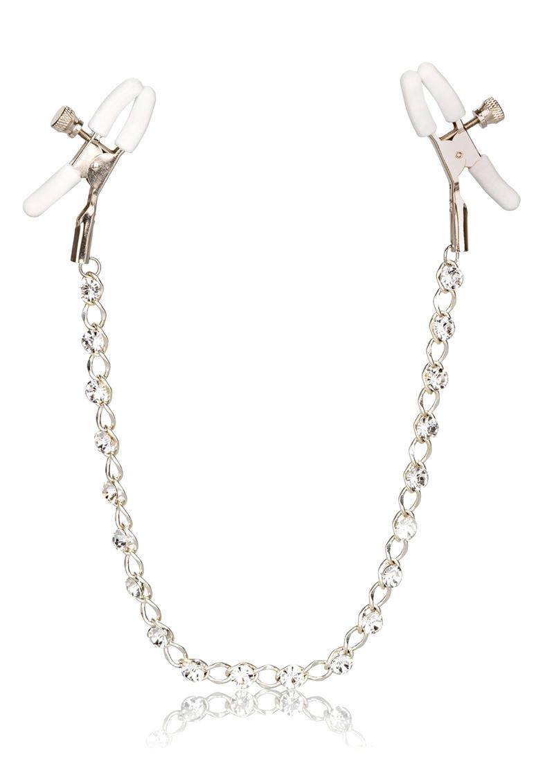 Calexotics Nipple Play Crystal Chain Nipple Clamp Adjustable