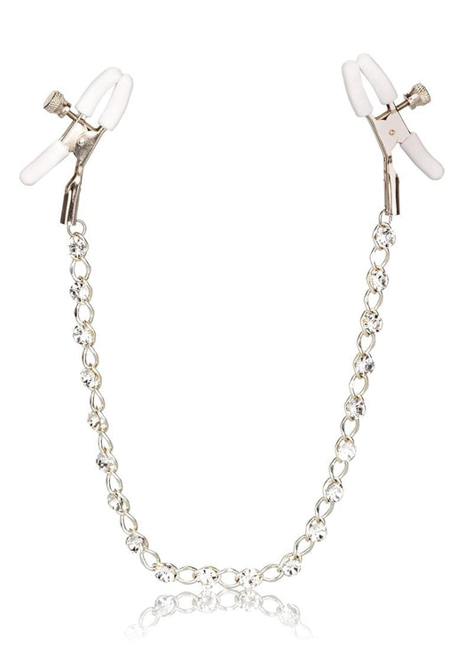Calexotics Nipple Play Crystal Chain Nipple Clamp Adjustable